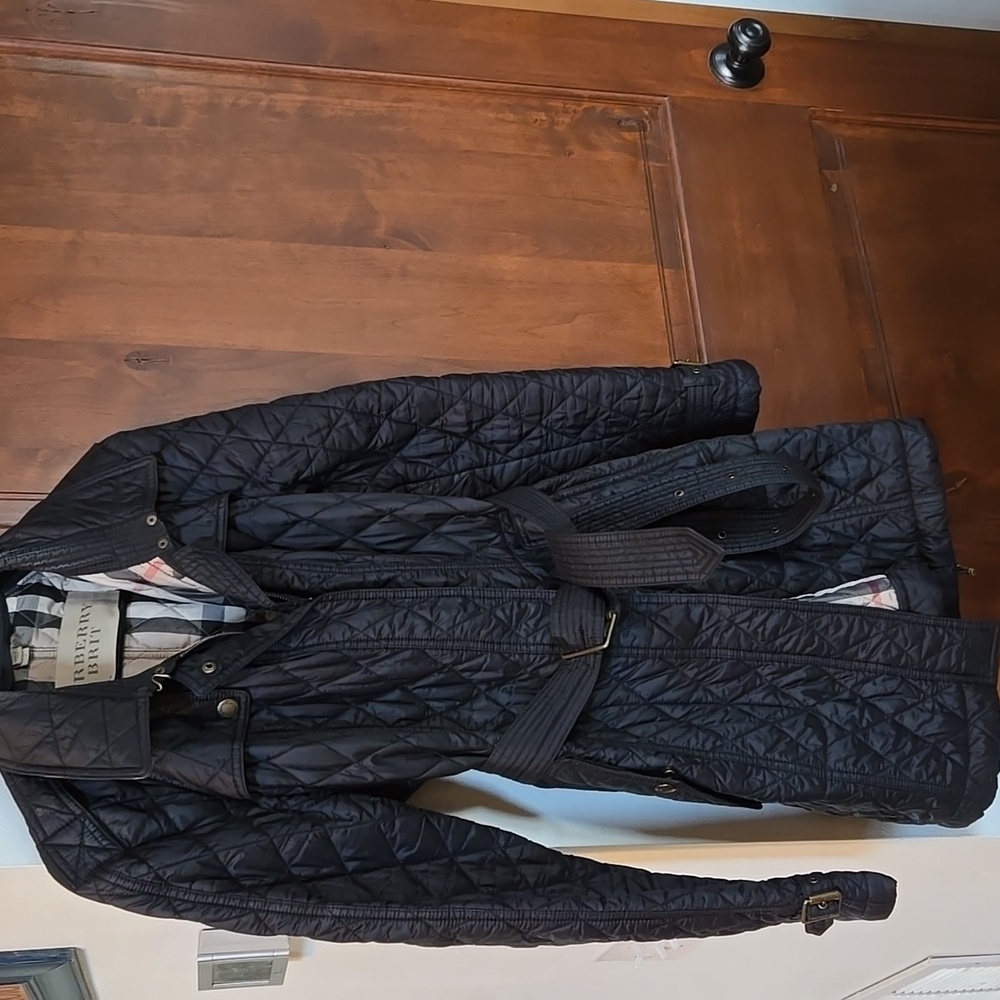 Burberry Finsbridge Quilted Jacket XL Coat Black - Picture 2 of 5